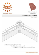 Technisches Datenblatt Romanischer Zeigel 12